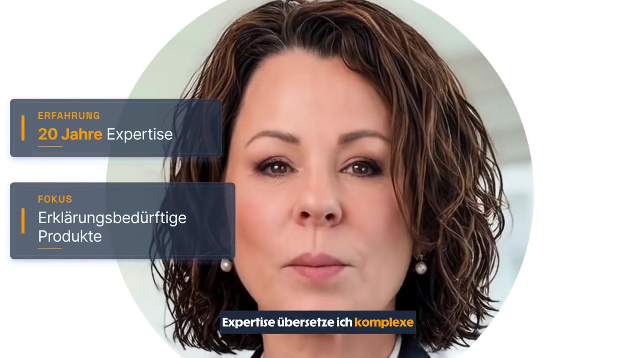 Profilvideo von Alexandra Rödner, produziert mit KI-Avatar.